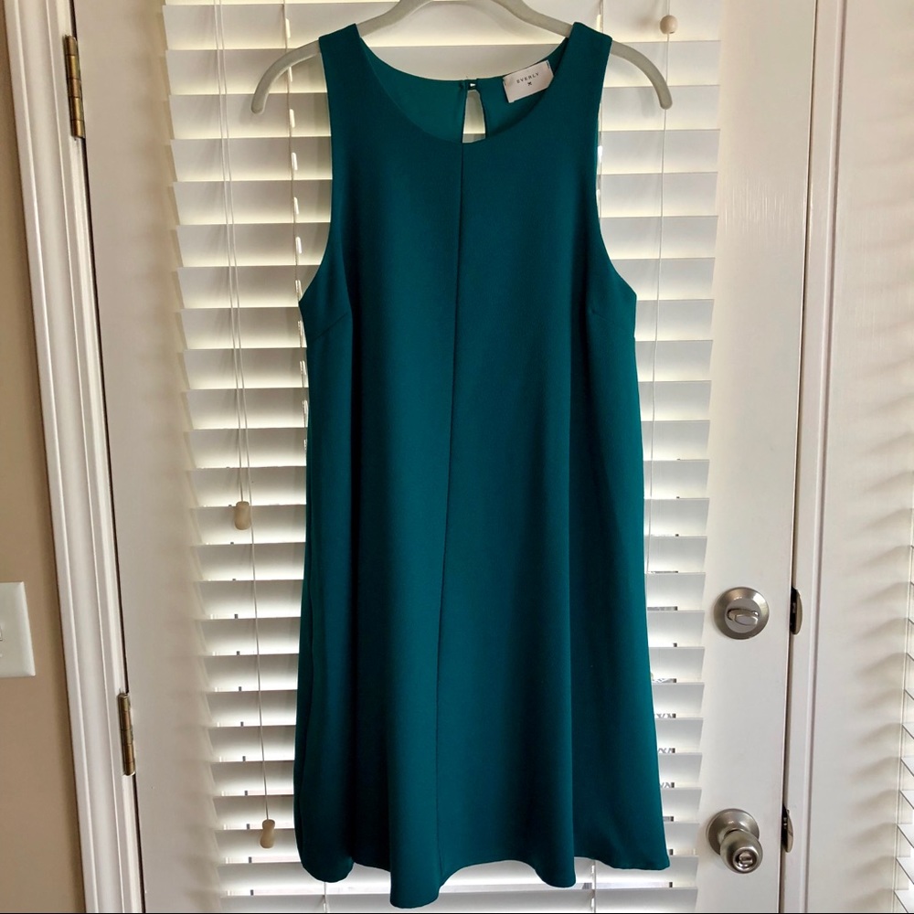 NWOT Everly Emerald Swing Dress